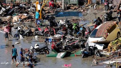 حادثه سونامی در اندونزی - سایت حوادث - اخبار حوادث