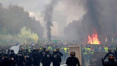 درگیری پلیس با معترضان فرانسه