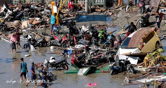 حادثه سونامی در اندونزی - سایت حوادث - اخبار حوادث